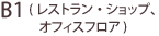 B1階フロアマップ