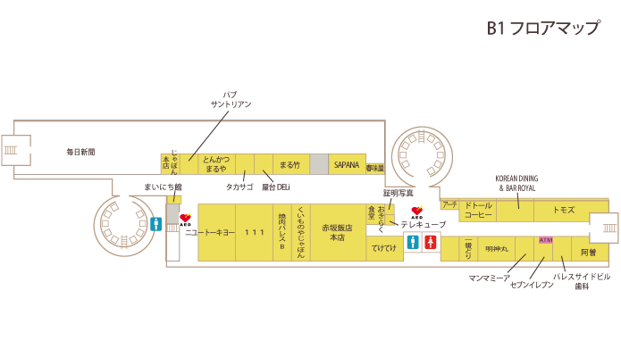 B1階フロアマップ